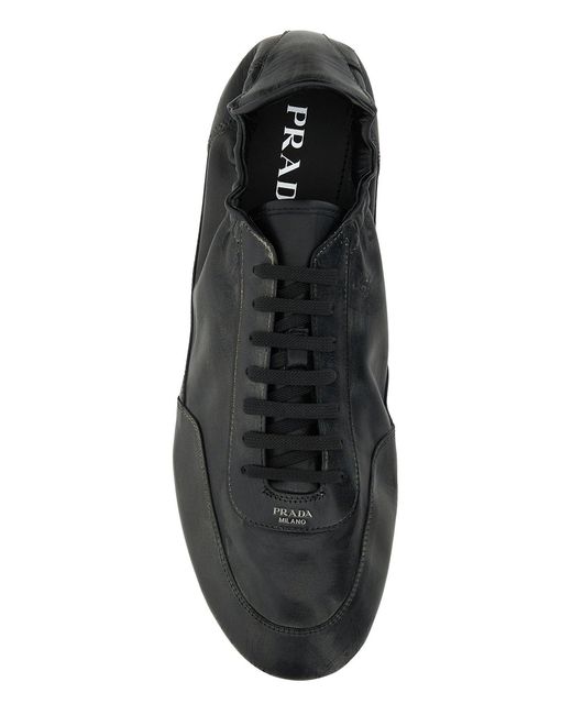 Sneakers Collapse Re-Nylon di Prada in Black da Uomo
