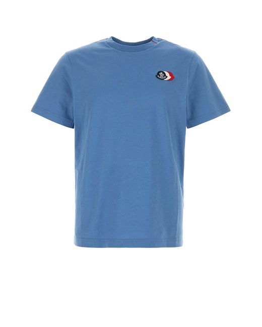 Moncler Blue Ss T-Shirt for men