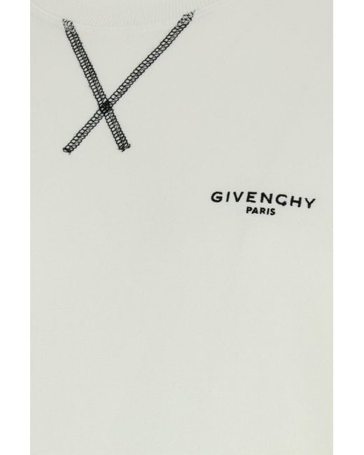 Givenchy White Crew Neck Sweatshirt for men