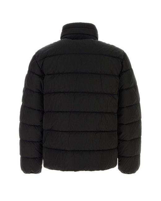 C P Company Black Nylon Down Jacket for men