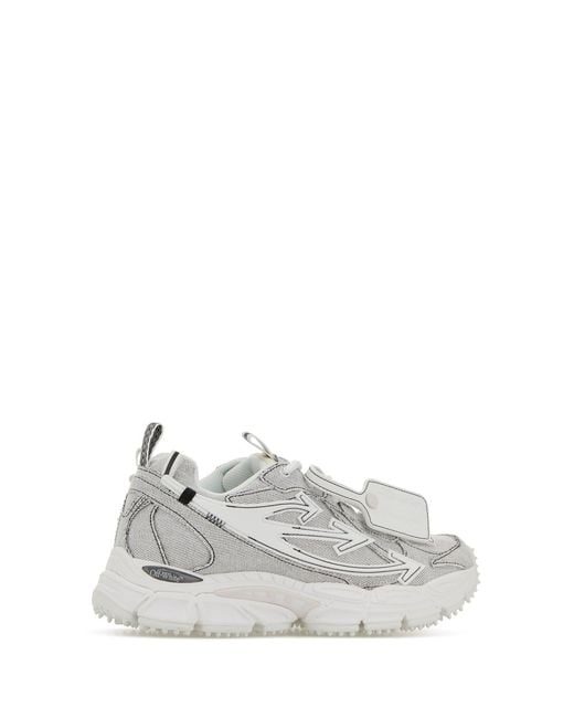 Off-White c/o Virgil Abloh White Two-tone Denim Sneakers