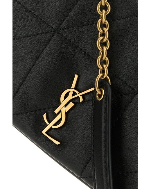 Saint Laurent Black Nappa Leather Mini Jamie Shoulder Bag