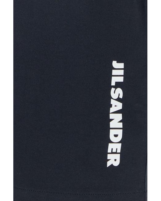 Jil Sander Midnight Blue Cotton T-shirt for men