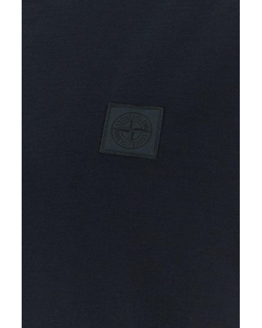 Stone Island Black Midnight Cotton T-Shirt for men