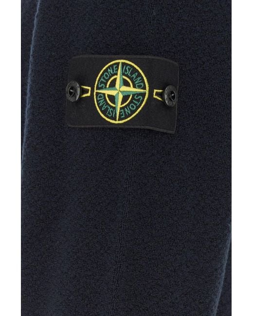 Stone Island Midnight Blue Wool Sweater for men