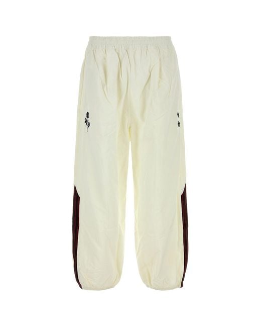 ADIDAS X WILLY CHAVARRIA White Nylon joggers for men