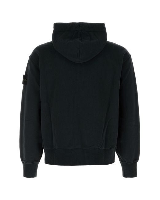 Stone Island Black Cotton Sweatshirt for men