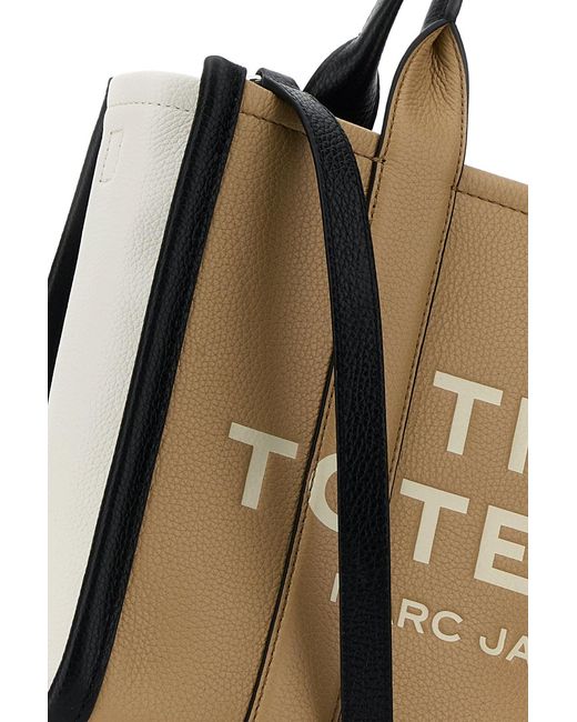 Marc Jacobs Metallic Two-tone Leather Medium The Tote Bag Shopping Bag