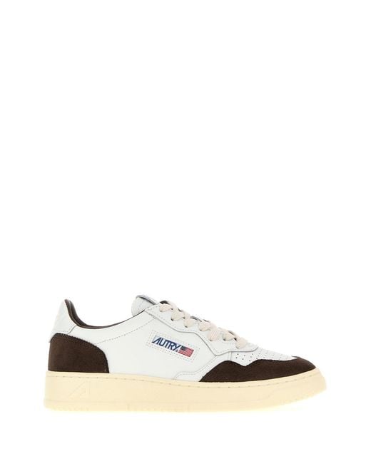 Autry White Leather Medalist Sneakers