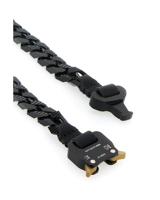 Collana in metallo nero di 1017 ALYX 9SM in Black da Uomo