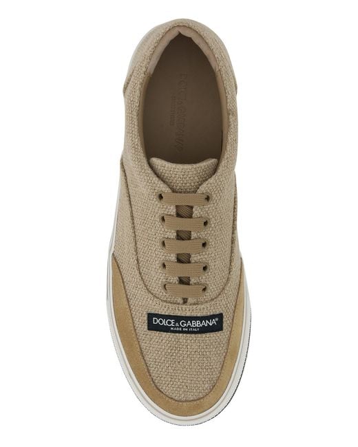 Dolce & Gabbana Natural Lace Up Sneakers for men