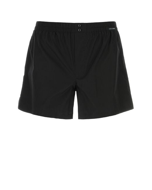 Dolce & Gabbana Black Dolce & Gabbana Poplin Boxer for men