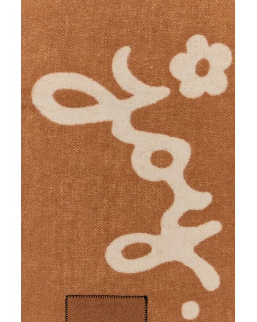 Marc Jacobs Brown Copper Wool Scarf