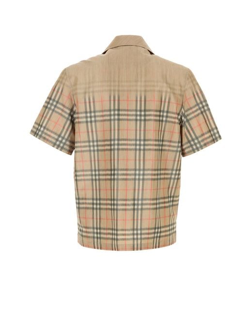 Burberry Multicolor Printed Viscose Blend Shirt for men