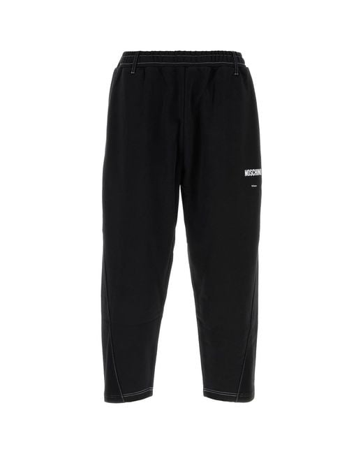 Moschino Black Cotton joggers for men