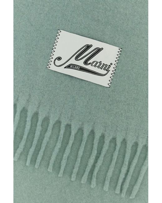 Sciarpa in misto alpaca verde salvia di Marni in Green da Uomo
