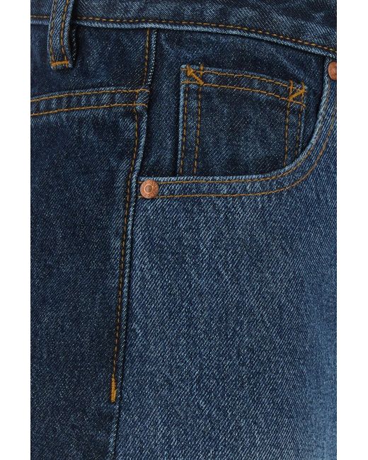 Camilla & Marc Blue Two-tone Denim Palma Wide-leg Jeans