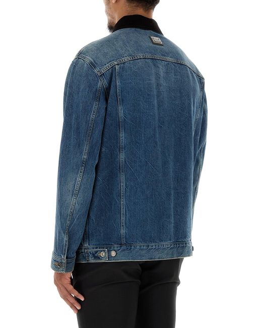 Dolce & Gabbana Blue Denim Jacket for men