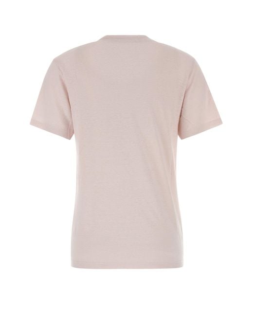 Isabel Marant Multicolor Pink Linen Zewel T-shirt