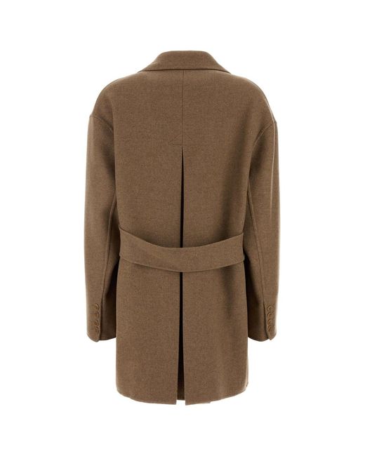 Ermanno Scervino Brown Camel Wool Blend Blazer