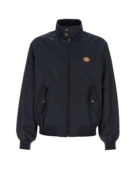 Valentino Garavani Navy Blue Nylon Jacket for men