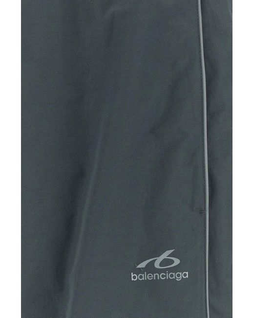 Balenciaga Gray Dark Grey Cotton And Nylon joggers for men