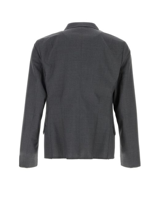 Jil Sander Black Dark Wool Blazer for men