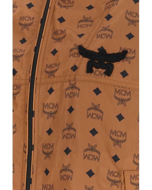 MCM Brown Printed Nylon Jacket