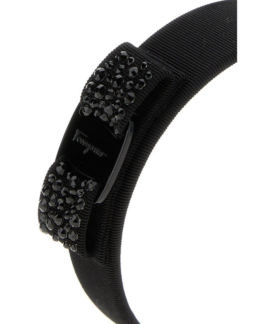 Ferragamo Black Fabric Hairband