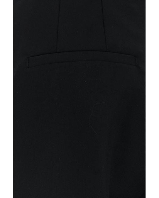 Dries Van Noten Black Wool Blend Pandoris Pant