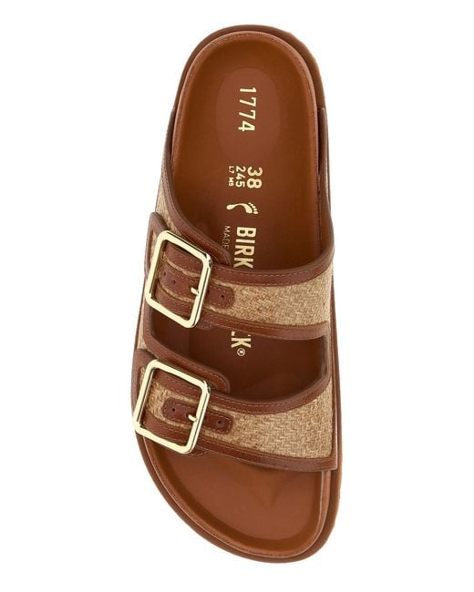 Birkenstock Brown Raffi Arizona Slippers