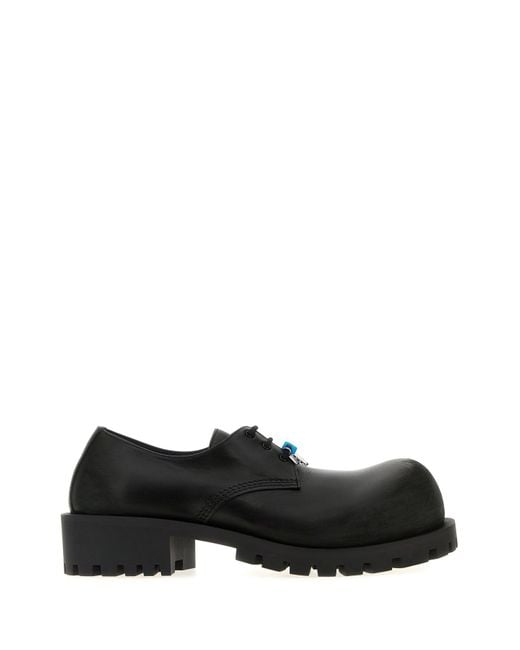 Scarpe stringate Hummer in pelle nera di Balenciaga in Black da Uomo