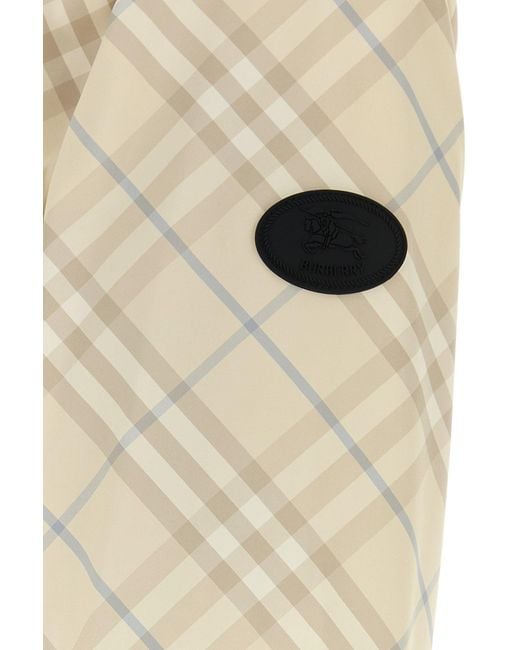 Burberry Natural Printed Polyester Jacket