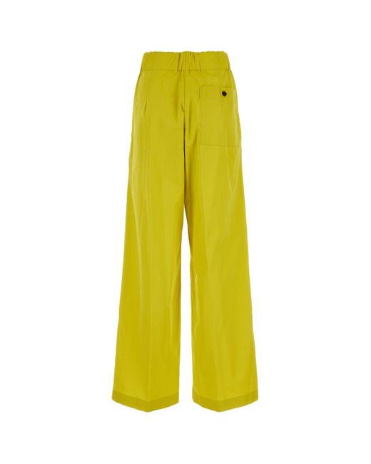 Dries Van Noten Yellow Pants