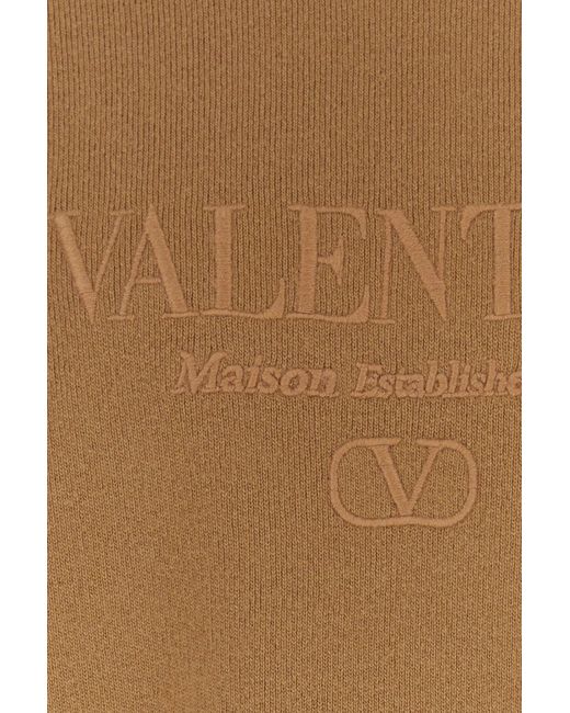 Valentino Garavani Natural Biscuit Wool Sweater for men