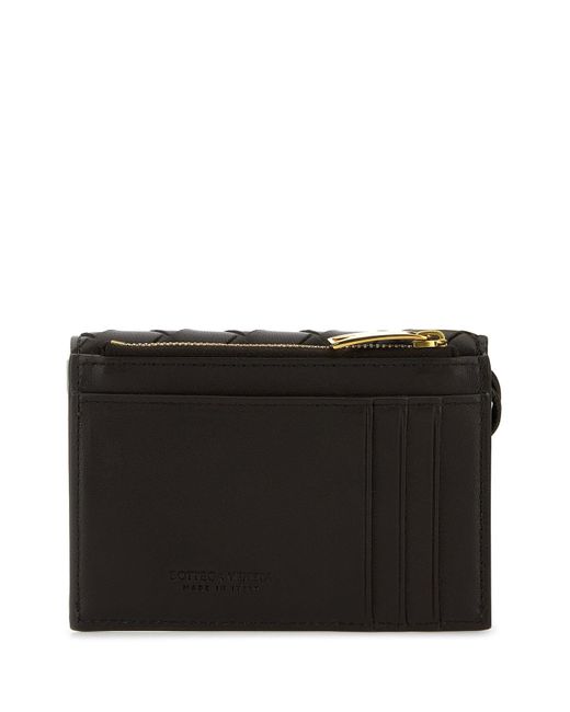 Portacarte Andiamo in nappa testa di moro di Bottega Veneta in Black