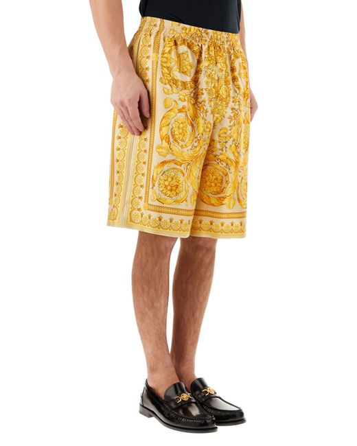 Versace Yellow Shorts for men