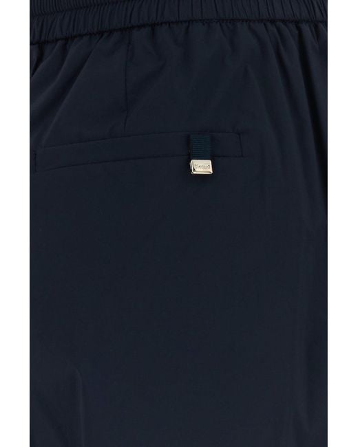 Herno Blue Stretch Nylon Pant