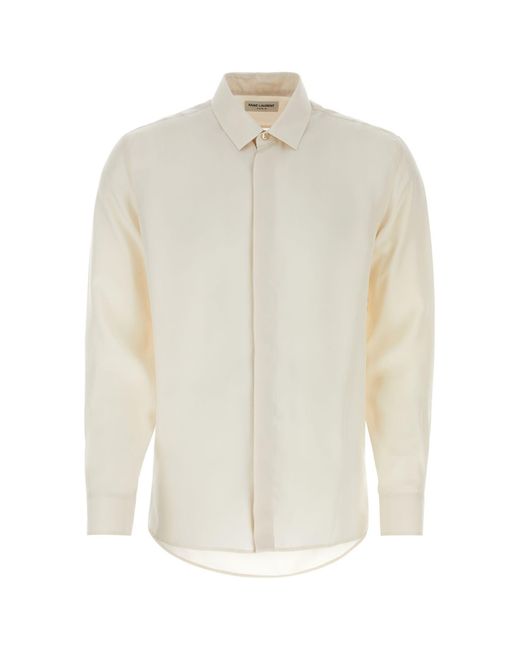 Saint Laurent White Camicia for men