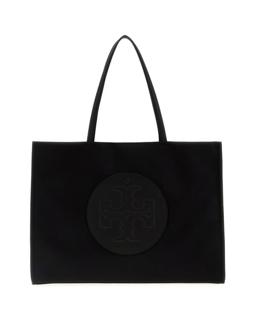 Borsa shopping Ella in nylon nero di Tory Burch in Black