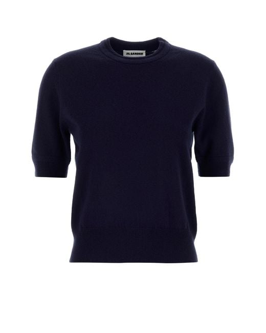 Jil Sander Blue Cn Slv Jumper