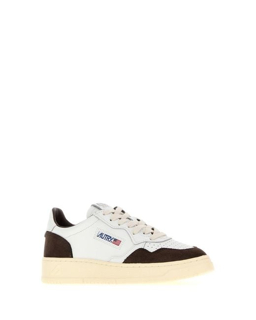 Autry White Leather Medalist Sneakers