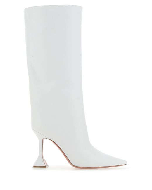 AMINA MUADDI Leather Rain Boot Boots in White - Lyst