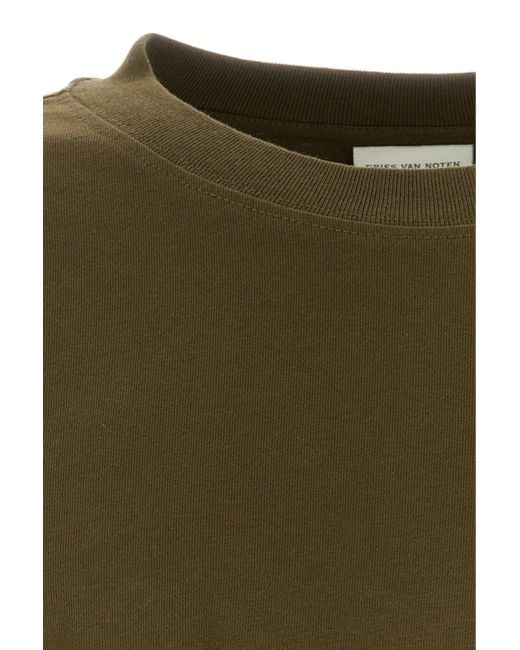 Hegland T Shirt Verde-Uomo di Dries Van Noten in Green da Uomo