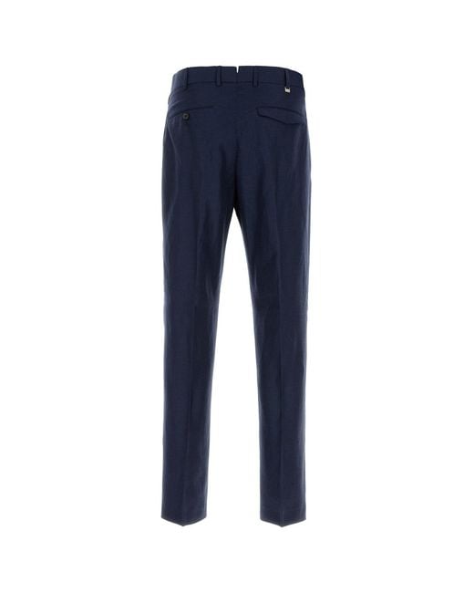 PT Torino Blue Wool Blend Michael Pant for men