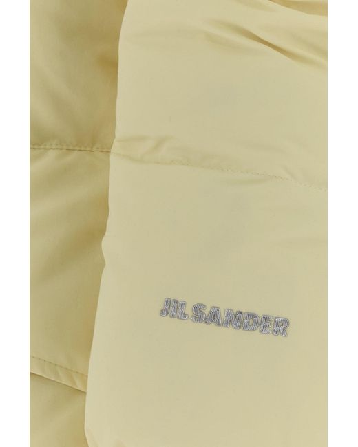 Jil Sander Natural Cream Polyester Down Jacket