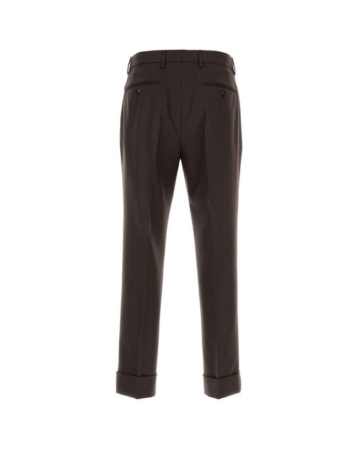 Burberry Black Wool Trouser for men
