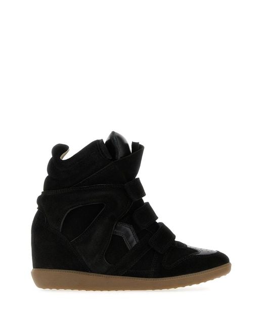 Isabel Marant Black Suede Bekett Sneakers