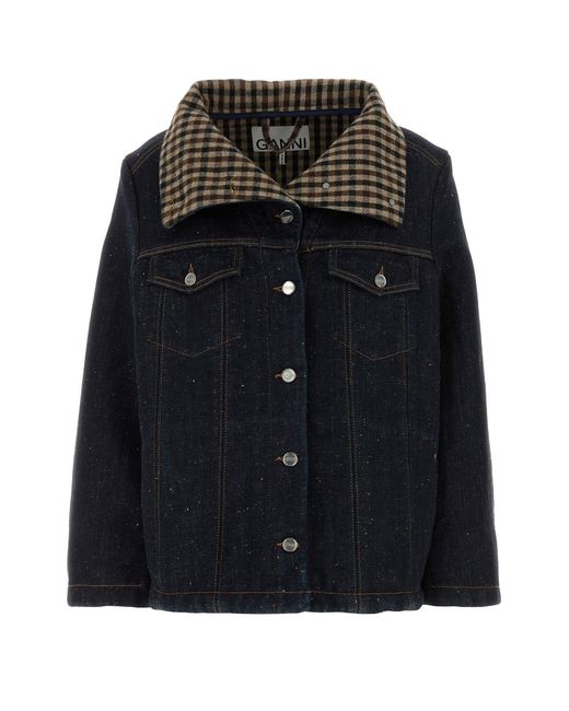 Ganni Black Denim Jacket