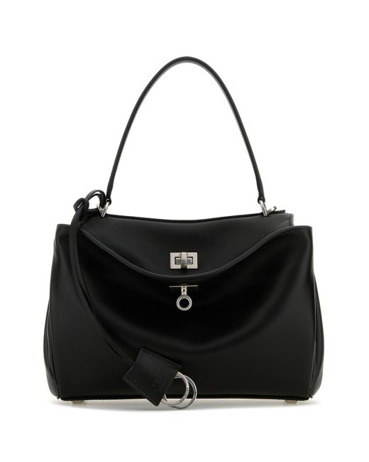 Borsa a mano Rodeo piccola in pelle nera di Balenciaga in Black